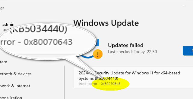 Error0x80070643